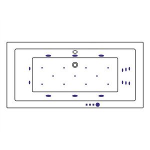Гидромассажная ванна WHITECROSS Savia Duo 0103.170080.100.ULTRA.WH 170x80 Ultra белый
