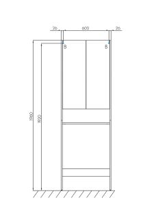 Шкаф для стиральной машины Акватон Лондри белый 1A260503LH010 Шкаф для стиральной машины Акватон Лондри белый 1A260503LH010