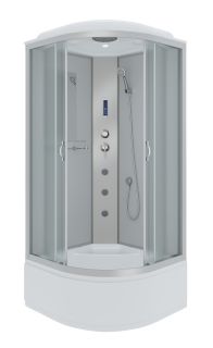 Душевая кабина Niagara NG-2307-14F с гидромассажем 80x80см серебро/матовое