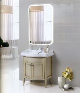 Зеркало с подсветкой Continent Glamour ЗЛП140 с сенсорным выключателем 60см Зеркало с подсветкой Continent Glamour ЗЛП140 с сенсорным выключателем 60см