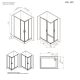 Душевой уголок Am.Pm Gem W90G-403-100280-BT 100x80 см без поддона чёрный матовый