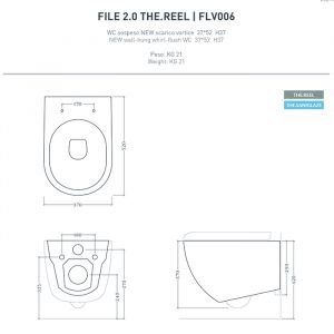 Унитаз Artceram File 2.0 FLV006 17 00 черный