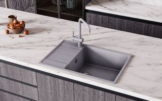 Кухонная мойка Ulgran Quartz Prima 760-07 уголь Кухонная мойка Ulgran Quartz Prima 760-07 уголь
