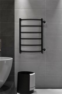 Полотенцесушитель водяной Indigo Arc LASW70-40BR-б/п-60 70x40 см чёрный муар