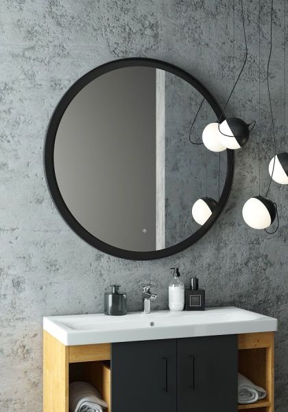 Зеркало с подсветкой Art&Max Napoli 100см серый матовый AM-Nap-1000-DS-F Зеркало с подсветкой Art&Max Napoli 100см серый матовый AM-Nap-1000-DS-F