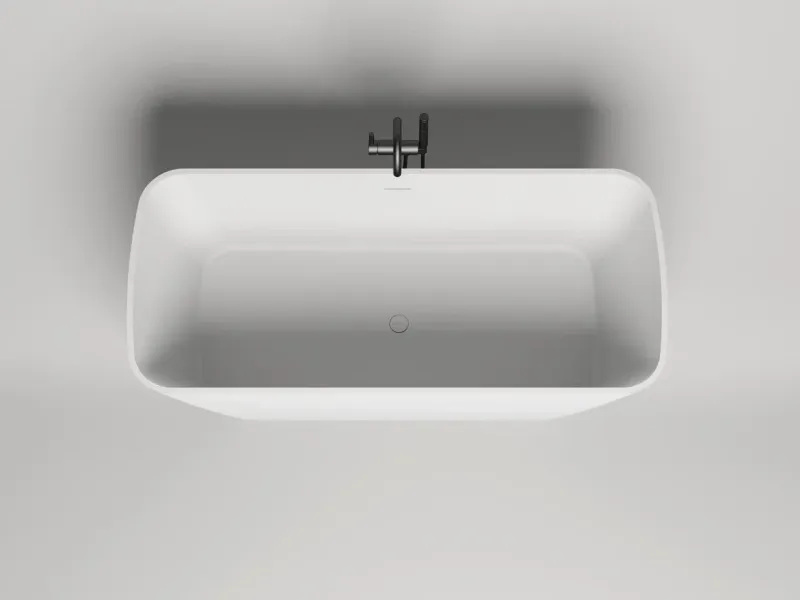 Ванна из искусственного камня Salini Agatha S-Stone 100221MRH 180x80см RAL снаружи