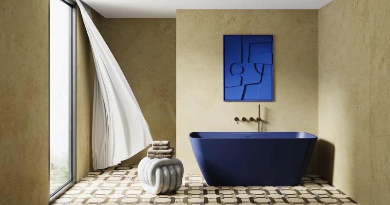 Ванна из искусственного камня Salini Agatha S-Stone 100221MRF 180x80см RAL полностью