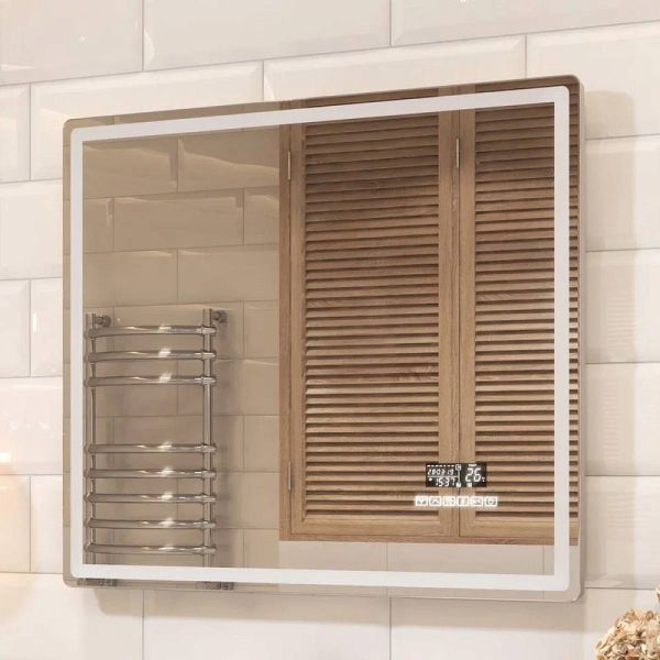 Зеркало с подсветкой Vigo Geometry Media voice 048 80 см