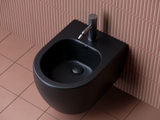 Биде подвесное Ceramica Nova Play CN3002MB чёрный матовый Биде подвесное Ceramica Nova Play CN3002MB чёрный матовый