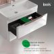 Тумба с раковиной IDDIS Клауд Икс (Cloud X) CLX80W0i95K 80 см белый