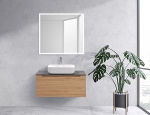 Тумба под раковину BelBagno подвесная 90x40см Quercia Rossa ART-HPL-900-1C-SO-QR
