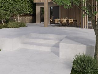 Ступень New Tiles Мультистеп Стоун/Эйн Бланко/белая 81010, 33x120