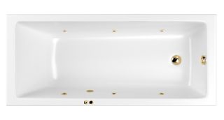Гидромассажная ванна Whitecross Wave Slim 0111.180080.100.SOFT.GL 180x80см Soft золото Гидромассажная ванна Whitecross Wave Slim 0111.180080.100.SOFT.GL 180x80см Soft золото