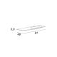 Акриловая раковина Solid Surface, правосторонняя Cezares 91x49 Bianco Soho 50224 Акриловая раковина Solid Surface, правосторонняя Cezares 91x49 Bianco Soho 50224