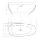 Акриловая ванна ABBER AB9211MB 170x80x58