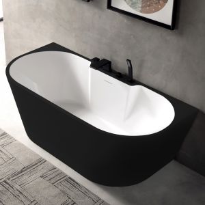 Акриловая ванна ABBER AB9296-1.7MB 170x80см чёрный матовый