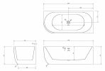 Акриловая ванна ABBER AB9315 R 170x75x60