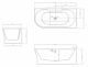Акриловая ванна ABBER AB9335-1.7 R 170x78x60