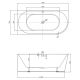 Акриловая ванна ABBER AB9502-1.4 L 140x70 см белый