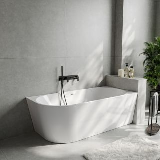 Акриловая ванна ABBER AB9502-1.4 R 140x70 см белый