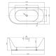 Акриловая ванна ABBER AB9502-1.4 R 140x70 см белый
