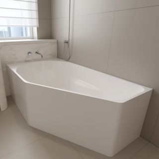 Акриловая ванна ABBER AB9505 L 160x90 см белый