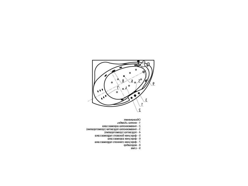 Акриловая ванна АКВАТЕК Альтаир 160x120 см левая без гидромассажа