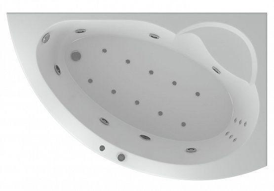 Акриловая ванна АКВАТЕК Аякс 2 170x110 см правая без гидромассажа