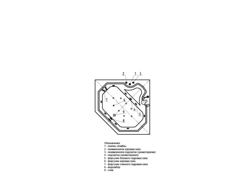 Акриловая ванна АКВАТЕК Лира 150x150 см без гидромассажа