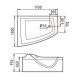 Акриловая ванна GEMY G9056 O L 170x130x75 Акриловая ванна GEMY G9056 O L 170x130x75