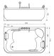 Акриловая ванна Gemy G9085 B R 180x116 см Акриловая ванна Gemy G9085 B R 180x116 см