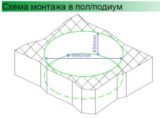 Акриловая ванна Gemy G9090 B 190x190 Акриловая ванна Gemy G9090 B 190x190