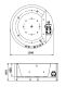Акриловая ванна Gemy G9230 K 150x150x61 Акриловая ванна Gemy G9230 K 150x150x61