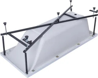 Акриловая ванна Aquanet Bright 347137 165x70 см с каркасом и фронтальной панелью