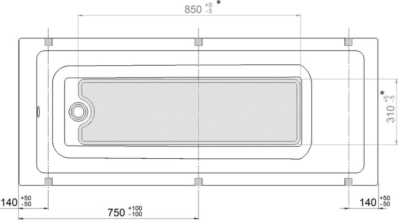 Акриловая ванна Triton Аура 150x70 см Акриловая ванна Triton Аура 150x70 см