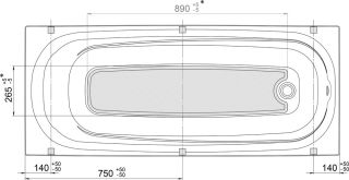 Акриловая ванна Triton Европа 160x70 см