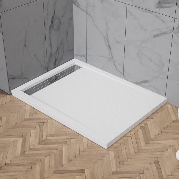 Акриловый поддон BelBagno TRAY-BB-DUE-AH-120/90-4-W0 белый