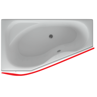 Карниз для ванны АКВАТЕК Медея 170x95 Карниз для ванны АКВАТЕК Медея 170x95