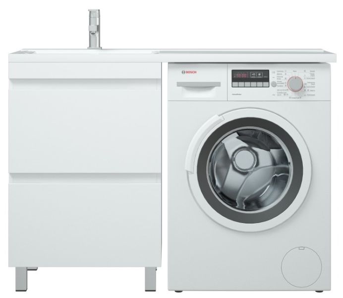 Тумба под раковину для стиральной машины Corozo Альтаир 120 белый SD-00000500