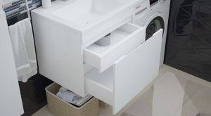 Тумба под раковину для стиральной машины Corozo Альтаир 120 белый SD-00000501