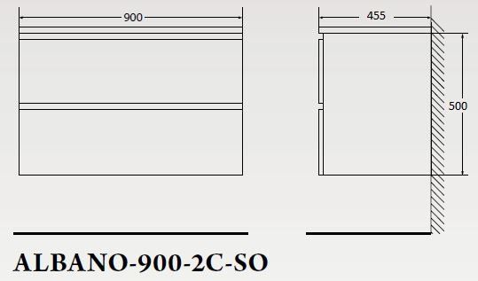Тумба под раковину BelBagno подвесная 90x50см Rovere Nature Grigio ALBANO-900-2C-SO-RNG Тумба под раковину BelBagno подвесная 90x50см Rovere Nature Grigio ALBANO-900-2C-SO-RNG