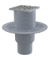 Сливной трап AlcaPlast 105 ? 105/50/75 решетка - хром APV202