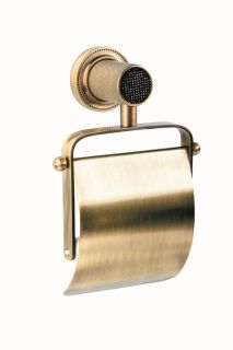 Держатель для туалетной бумаги Boheme Royal Cristal 10921-BR-B бронза/чёрный Держатель для туалетной бумаги Boheme Royal Cristal 10921-BR-B бронза/чёрный