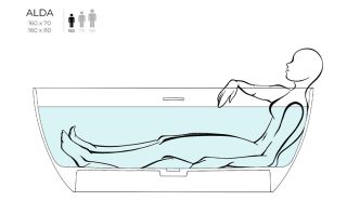 Ванна из искусственного камня Salini Alda S-Sense 101913GRF 160x80см RAL полностью Ванна из искусственного камня Salini Alda S-Sense 101913GRF 160x80см RAL полностью
