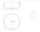 Накладная раковина Salini Alda 02 S-Sense 1102110G 43см белый глянцевый