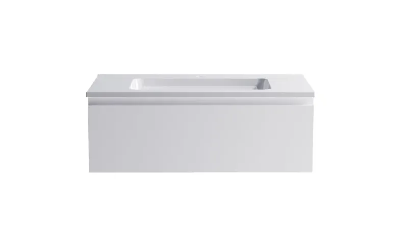 Тумба с раковиной Astra-Form Альфа 03060006+04010008 90 см белый матовый