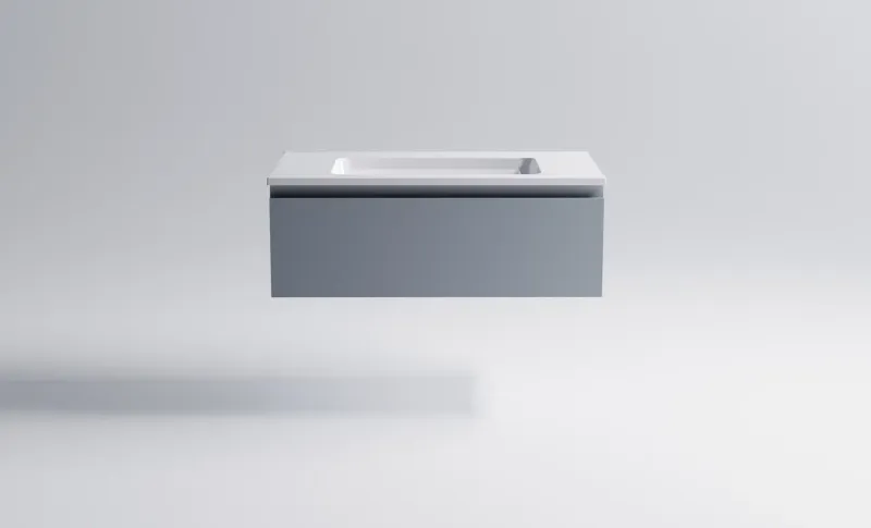 Тумба с раковиной Astra-Form Альфа 03060006ncss3005-r80b+04010008 90 см голубой матовый