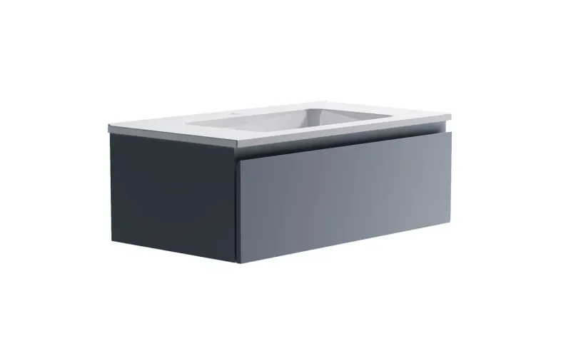 Тумба с раковиной Astra-Form Альфа 03060006ncss3005-r80b+04010008 90 см голубой матовый