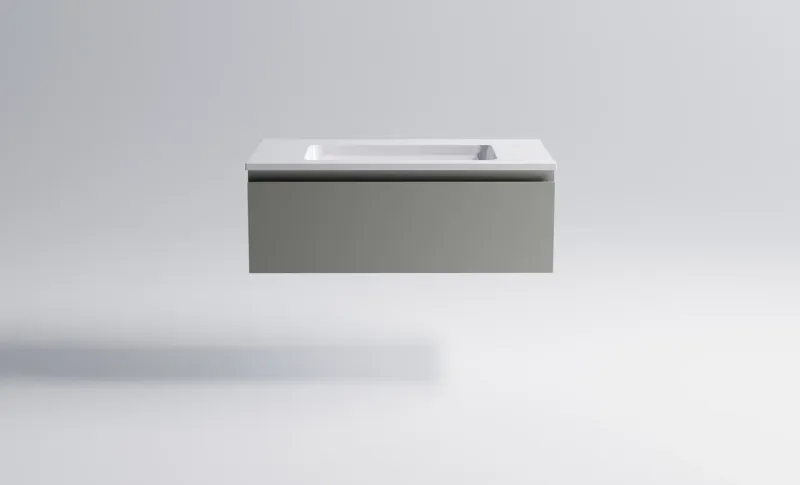 Тумба с раковиной Astra-Form Альфа 03060006ncss3502-y+04010008 90 см серо-бежевый матовый