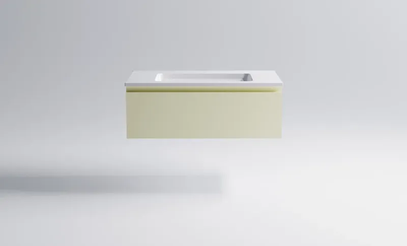 Тумба с раковиной Astra-Form Альфа 03060006ral1013+04010008 90 см бежевый матовый